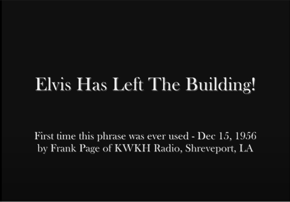 Elvis Presley on the Louisiana Hayride show