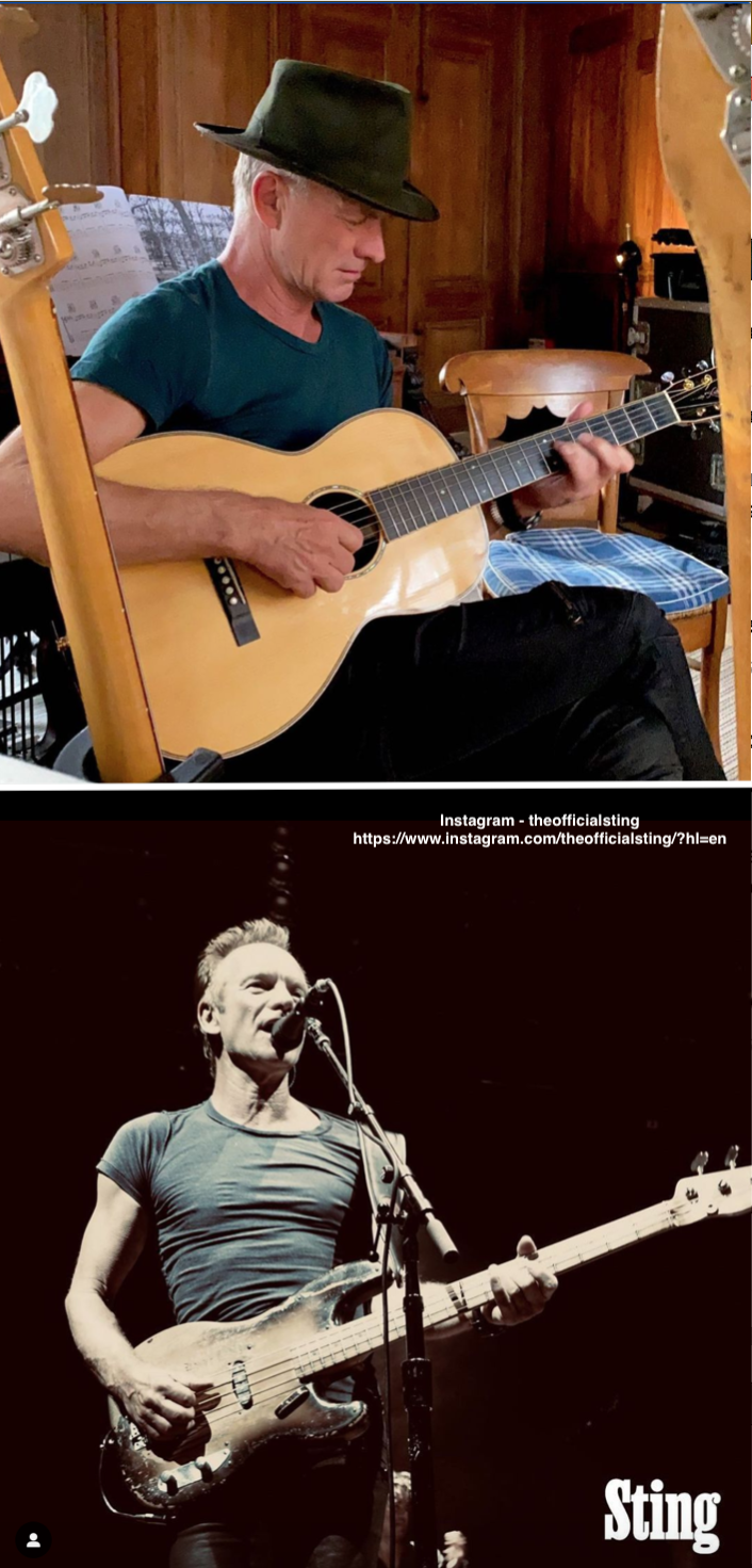 Sting, now and then